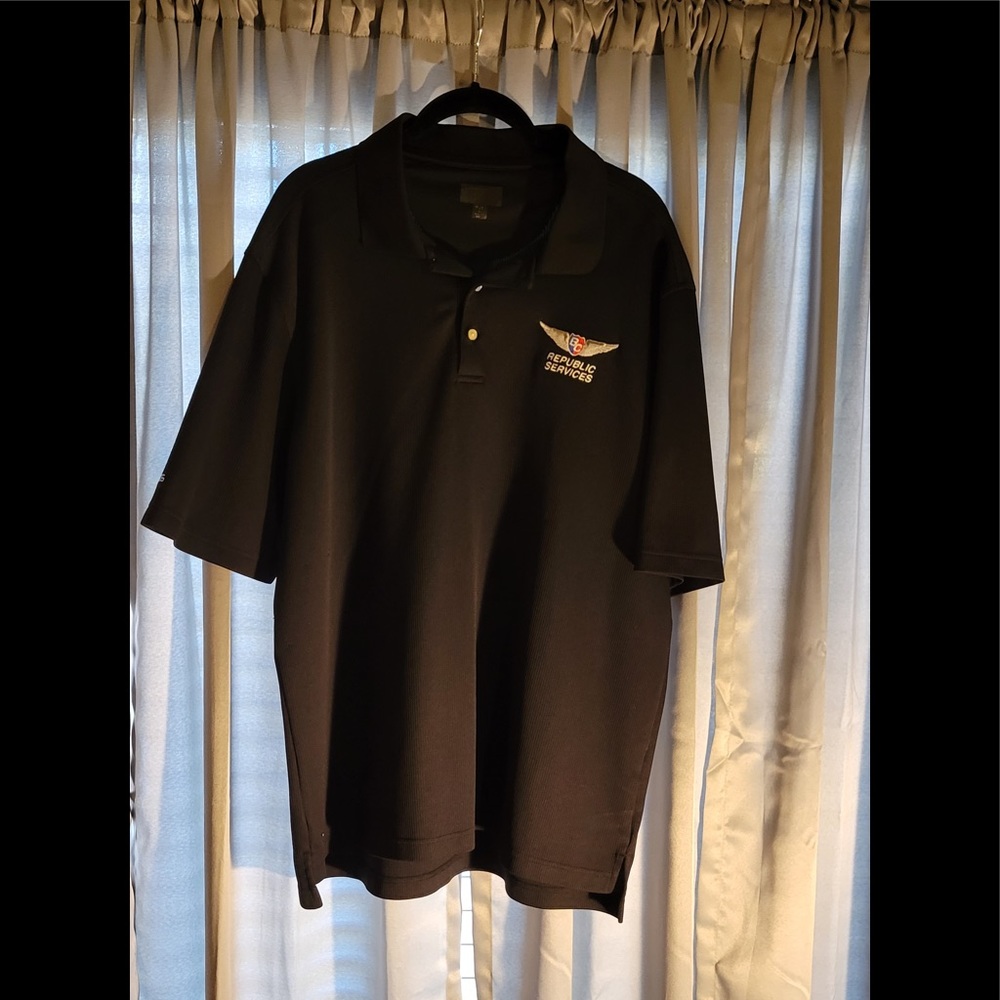 Ping Golf Polo with Republic Services Logo (Black)